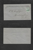 Bc - Barbados. 1904 (31 Dec) GPO - Sweden, Helsingborg. Unusual PM Rate 1/2d Green Fkd Comercial Printed Market Report E - Other & Unclassified