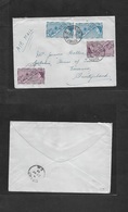 Bc - Bermuda. 1958 (20 May) Hamilton - Switzerland, Luzern. Air Multifkd Envelope, Incl 1sh 3d (x2) Rate 3sh. Transit Re - Other & Unclassified