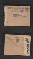 Bc - Ceylon. 1940 (15 Oct) Colombo - Mahe, French India (19 Oct) Multifkd Env, Censored With Arrival Cachet. Very Rare D - Other & Unclassified