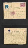 Bc - Cyprus. 1939 (7 Nov) Famagusta - Istambul, Beyoglu, Turkey (20 Nov) Fkd  Private Card + Poste Restante Taxed Turkis - Other & Unclassified