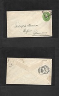 Bc - East Africa. 1893 (20 June) Mombasa - Germany, Erfurt (10 July) Via Aden (27 June) Early 2 Annas Green Embossed Sta - Sonstige & Ohne Zuordnung