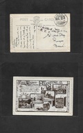 Bc - East Africa. 1919 (28 July) Palestine / Indian Contingent "FPO 83" + Violet "postage Free /EEF" Card Addressed To R - Other & Unclassified