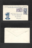 Bc - Falkland Islands. C. 1957. Port Stanley - Sweden. Duke Edinburgh Royal Visit. Fkd Illustrated Envelope. Mixed Kingd - Other & Unclassified