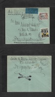 Bc - Kenya. 1937 (12 Feb) Lushoto - Germany, Frankfurt Via Moshi. Air Multifkd Envelope. Fine. - Other & Unclassified