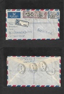 Bc - Nigeria. 1954 (31 May) Lafiaji - Switzerland, Oele, Stammhern. Registered Air Multifkd Envelope At 2sh 4d Rate. Via - Other & Unclassified