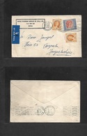 Bc - Rhodesia. 1956 (7 Aug) Umtali - Yougoslavia, Zagreb (12 Aug) Air Multifkd QEII Envelope. 1sh 8d Rate Rolling Cds Ca - Other & Unclassified