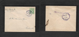 Guatemala. 1901 (18 June) Guezaltenango - Guatemala (22 June) Cover Printed Single 6c Green Fkd Envelope. XF + "Cartero  - Guatemala