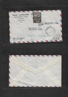 Haiti. 1952 (5 Jan) Port Prince - Switzerland, Saint Gallen. Air UPU Ovptd Single Fkd Envelope + Par Clipper + Blue Mark - Haiti