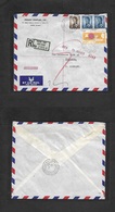 Hong Kong. 1965 (12 July) Man Yee Arcade - West Germany, Cologne. Air Multifkd Envelope, R-label. Fine District Usage. P - Other & Unclassified