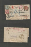 Hungary. 1894 (5 March) Budapest IV - London, UK (7 March) Registered Multifkd 5 Fill Red-rose Stat Lettersheet. Fine Us - Other & Unclassified