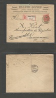 Hungary. 1896 (19 Aug) Budapest - Switzerland, Lausanne (22 Aug) Registered 50 Fill Fkd Env, Cds + R-label. - Sonstige & Ohne Zuordnung