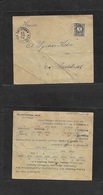 Hungary. 1896 (25 Oct) Nagy Kaviz (Kanizsa) Karlovac, Local Usage. Private Card Fkd 1 Fill Black Cds + Arrival. - Other & Unclassified