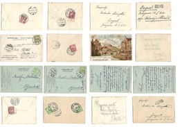 Hungary. 1903-14. Balkans. Austro - Hungarian Postal Admin. Selection Of 8 Diff Fkd Covers And Cards, Diff Town Names Kl - Andere & Zonder Classificatie