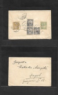 Hungary. 1907. Croatia. Klanjec - Zagreb. Reverse Multifkd Envelope. - Autres & Non Classés