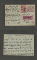 Hungary. 1953. Pest - Switzerland. 40 Fill Stat Card + Adtl On Express Postal Service Pmk Label. - Autres & Non Classés