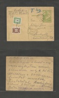 Hungary. 1957 (22 June) Pest - Keaskeniel. 20 Fill Green Stat Card, Tax 1+2 Dif P. Dues Tied Cds. Fine Usage. - Other & Unclassified