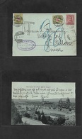 Italy. 1899 (17 Jan) Florence - Switzerland, St. Gallen (18 Jan) Fkd Ppc + Taxed (x2) Swiss P. Dues 10c + 20c, Tied And  - Ohne Zuordnung