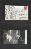 Italy - Xx. 1915 (23 Sept) WWI. Fkd Card Addressed To Switzerland, Luzern. Nave Dondola Cachet + Italian War Ship Censor - Unclassified