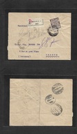 Italy - Xx. 1924 (4 April) Firenze - Switzerland, Geneve (6 Apr) Registered Single 2 Lire Fkd Env. VF. - Ohne Zuordnung