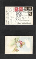 Italy - Xx. 1938 (15 Dec) Triest - Switzerland, Oerlikon (17 Dec) Fkd Ppc + Taxed + Arrival Swiss Postage Dues 10c + 25c - Unclassified