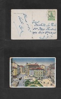 Italy - Fiume. 1919 (15-16 March) Fiume - 3g. Local Fkd Military Italian Officer Mail. Village Color Ppc. Fine. - Unclassified