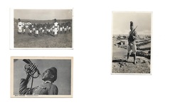 Italian Colonies. C. 1920s. ERITREA. 3 Military Uncirculated Photo Ppcs. Fine Trio. - Sin Clasificación