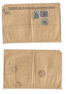 Liberia. 1925 (22 Dec) Harper - Germany, Hamburg (17 Jan 26) Registered Multifkd Comercial Envelope Incl Hippo + "OS" Ov - Liberia