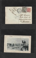 Libia. 1923 (15 March) Italian Post Office. Mers, Cirenaica - Firenze, Italy. Better Cds. Mixed Issues Incl Ovptd PRC Be - Libya