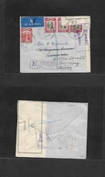 Malaysia. 1940 (16 Nov) SARAWAK. Kuching - UK, Berks, Sonning. Via Singapore (21 Nov) Registered Air Multifkd Envelope + - Malaysia (1964-...)