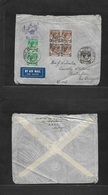 Malaysia. 1941 (4 March) WWII. FPO 501. Multifkd Air Envelope To Eire, Castlefin, Donegah. RAOC Section VF And Rare Orig - Malaysia (1964-...)