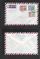 Malaysia. 1963. North Borneo, Jesselton - East Germany, DDR, Grosschoneau. Air Mutlfkd Env. - Maleisië (1964-...)