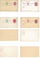 Mexico - Stationery. C. 1890s. Servicio Postal Mexicano. 4 Diff Models Mint Type With Stamp Attached As Sold By The Post - Mexico