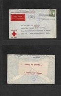 Military Mail. 1943 (11 Aug) AUSTRALIA - ITALY, WWII. POW In Camp 106. Red Cross Fkd Env. Very Scarce. - Military Mail (PM)