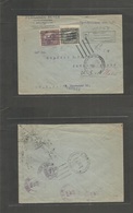 Nicaragua. 1928 (31 Ago) Managua - USA, Jamaica Plain (16-18 Sept), Mass. Fkd. Resello Issue Ovptd Stamps Multifkd Envel - Nicaragua