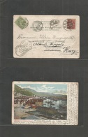 Norway. 1902 (30 June) Bergen - Belgium, Hug (8 July) Fkd Ppc + New Belgium 5c, Cancelled Trilemont (7 July) Nice Fine B - Other & Unclassified