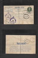 Palestine. 1943 (19 Aug) Haifa - Jerusalem. FPO 116 Military Mail WWII. British 3d Blue GB Registered Stat Env + Mns Reg - Palestine