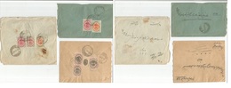 Persia. 1919-22. Unoverprinted Issue. 3 Diff Local Multifkd Envelopes. Cancels: Damghan, Dizfoul, Recht. Fine Trio. Oppo - Iran