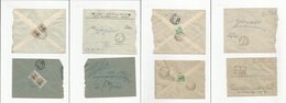 Persia. C. 1925-6. Postes Iraniennes. 4 Local Ovptd Issue Multifkd Envs. Diff Town Usages. - Irán