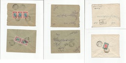 Persia. C. 1927. 3 Local Multifkd Envelopes. New Design And Diff Values. Fine Trio. - Irán