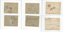 Persia. C. 1930s. 3 Diff Local Fkd Usages, Same Issue, Diff Cancels. Some Better Value On Cover. - Iran