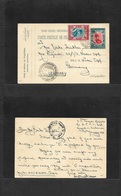 Persia. 1931 (13-15 Jan) Maijud I Sulaiman - Germany, Weider. 9 Ch Multicolor Stat Card + Adtl, Cds. VF. - Iran