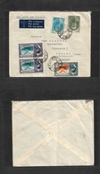 Persia. 1940 (12 Nov) Teherean - Switzerland. Thounne Air Multifkd Envelope Incl Ovptd Air Issue. VF Via URSS. - Irán