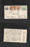 Peru - Stationery. 1921 (14 Feb) Lima - Germany, Olvenburg 1c Green Stat Card + 3 Adtls, Cds. VF Used + Long Text. - Peru