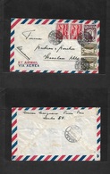 Peru. 1949 (Sept) Piura - Germany, Kevelaar. Negative Seal Cancel. Air Multifkd Envelope. Via Talara. Very Attractive. - Perú