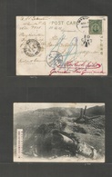 Philippines. 1908 (2 Nov) Manila - German New Guinea, Herberholtz (German Col) Via Hong Kong - Shanghai Fkd + Taxed Ppc  - Philippines