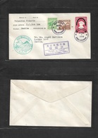 Philippines. 1943 (1 Abr) Japanese Occup. Manila Local Usage Ovptd Stat Env + Adtl + Green Slogan Cachet. - Philippines