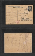 Poland. 1939 (3 Oct) Lesko - Biata - Krak. 10gr Grey Blue Stat Card. Scarce + Early Days War Censured Item. - Autres & Non Classés
