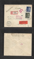 Poland. 1944 (22 March) Internees Mail. German Occup. Petrikan - Switzerland, St. Blaise. Internees Civil Mail. Register - Other & Unclassified