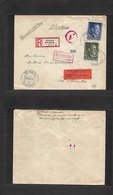 Poland. 1944 (22 March) Internees Mail. German Occup. Petrikan - Switzerland, St. Blaise. Internees Civil Mail. Register - Sonstige & Ohne Zuordnung