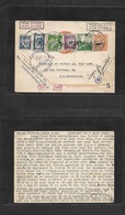 Portugal - Stationery. 1942 (19 Junw) Lisboa Restauradores - Belgium, Bruxelles 0,30 Esc Brown Red Stationary Card + Fiv - Other & Unclassified